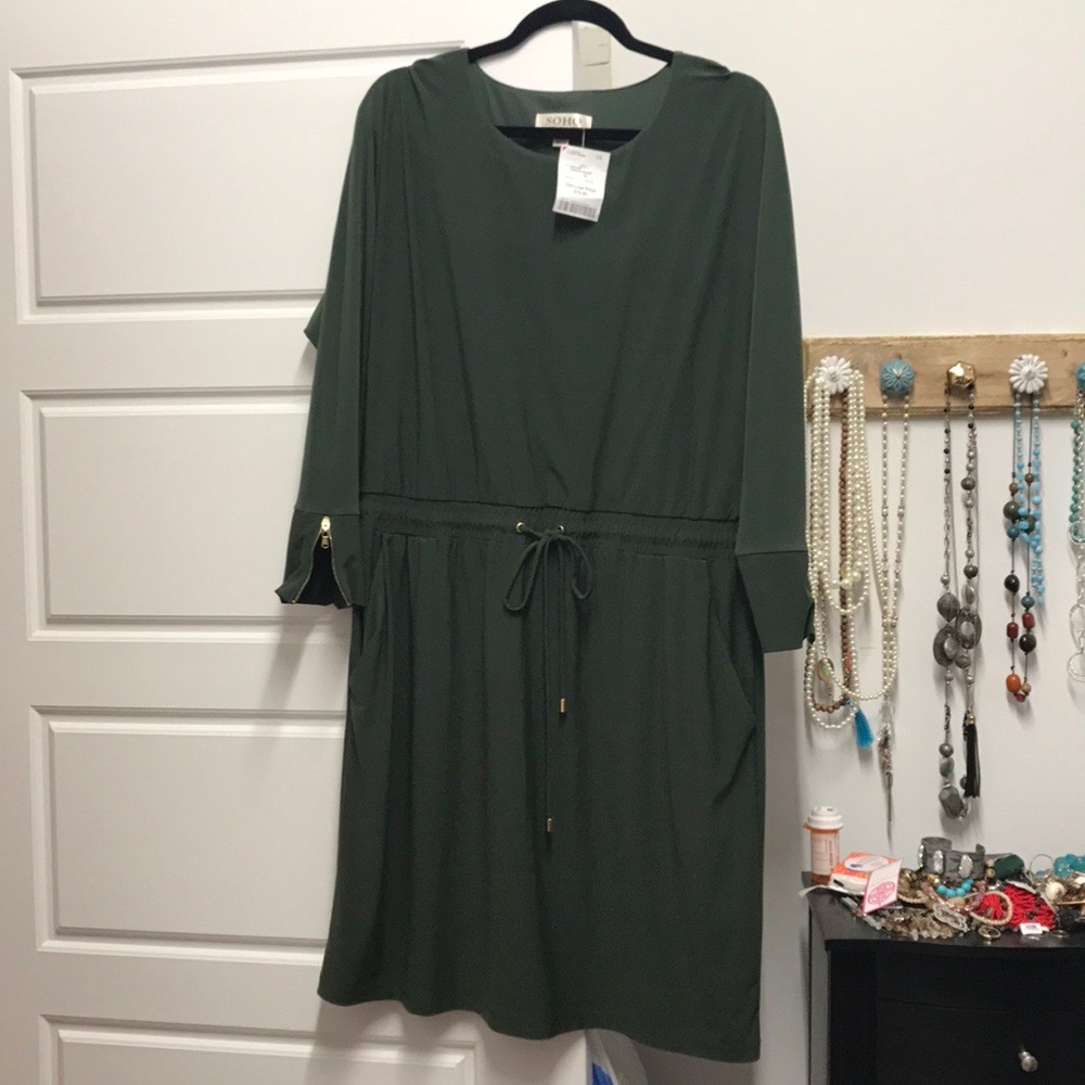 Womens Olive green dress size XL